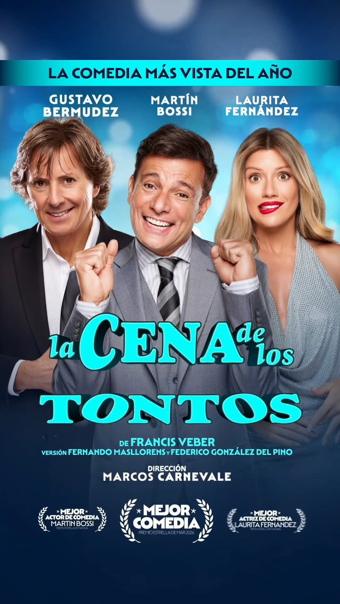 Afiche de la obra La Cena de los Tontos