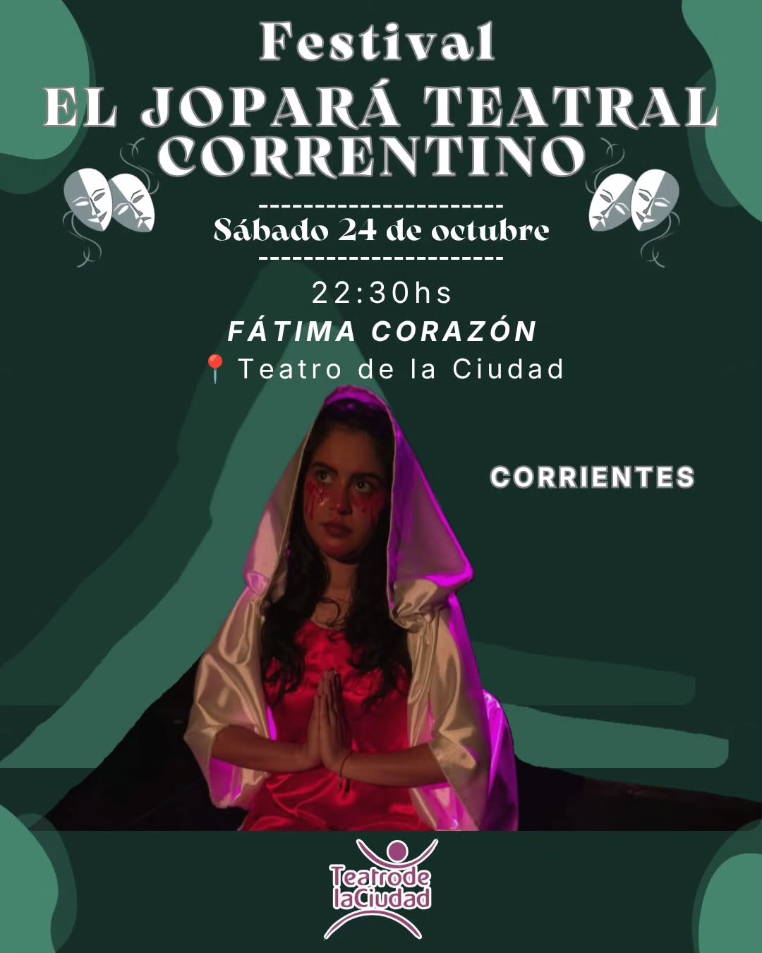 Afiche de la obra Fátima Corazón