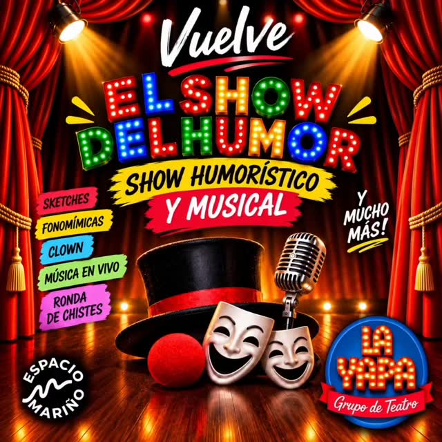 Afiche de la obra El Show del Humor