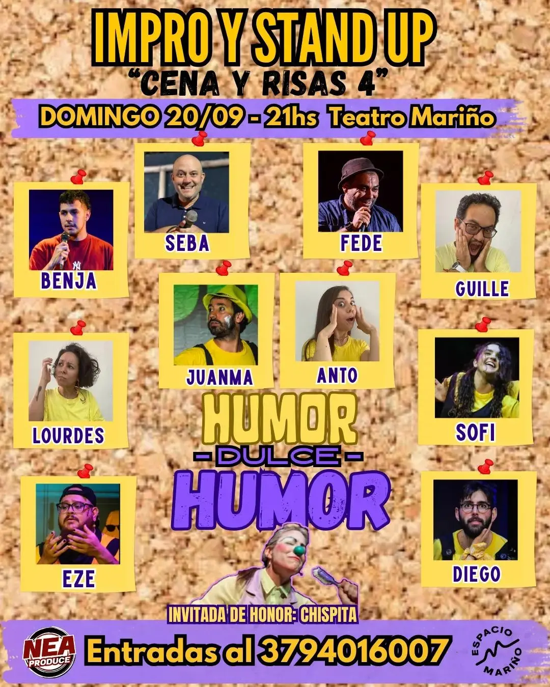 Afiche de la obra IMPRO Y STAND UP